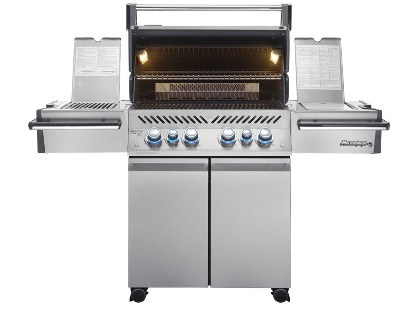 Napoleon Prestige Pro 500 Edelstahl Gasgrill, Erdgas inkl. Drehspieß - Modell 2025