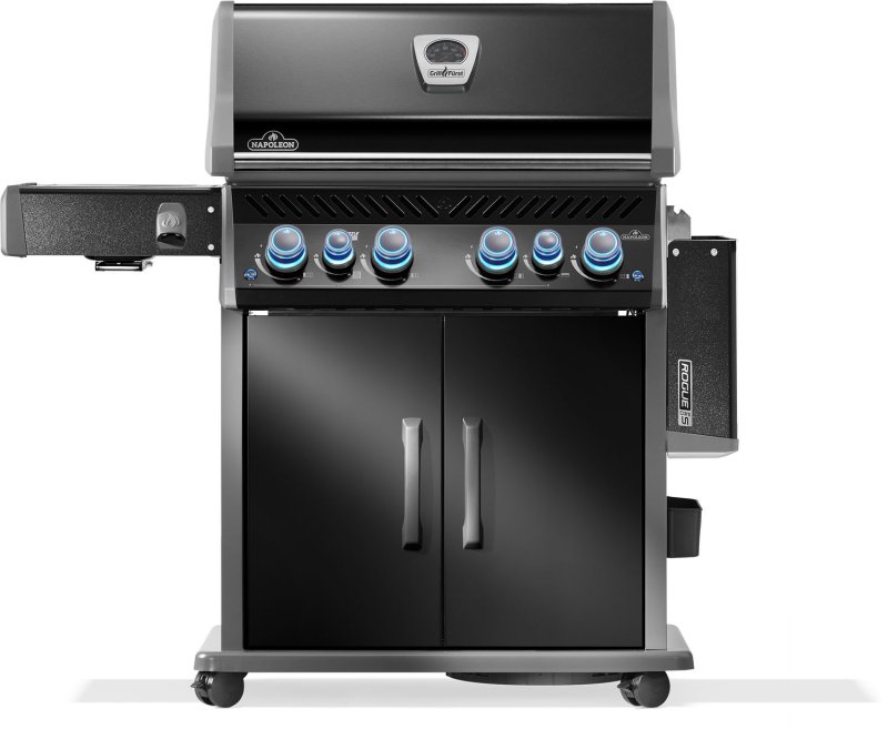 Napoleon Rogue PRO-S 525 Gasgrill - mit SIZZLE ZONE™ und Heckbrenner - Grillfürst Edition inkl. Abdeckhaube - mit zusätzlicher Grillplatte