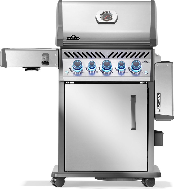 Napoleon Rogue PRO-S 425 Edelstahl Gasgrill - SIZZLE ZONE™ und Heckbrenner - mit Edelstahlrosten - Modell 2026