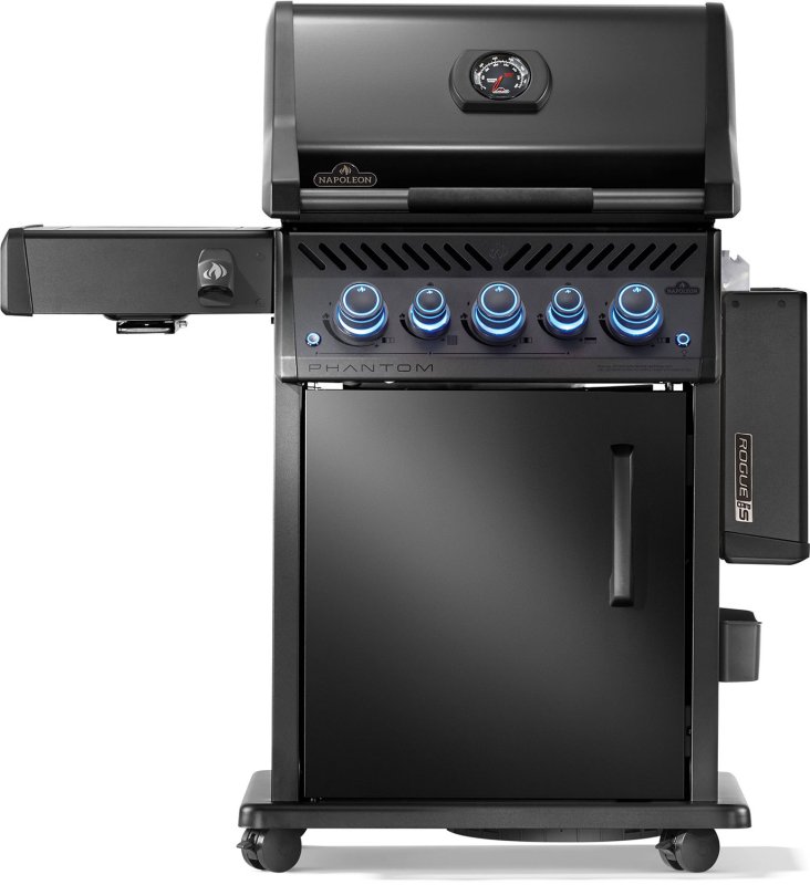 Napoleon Phantom Rogue PRO-S 425 Gasgrill - mit SIZZLE ZONE™ und Heckbrenner - mit Edelstahlrosten, Mattschwarz - NEU 2025