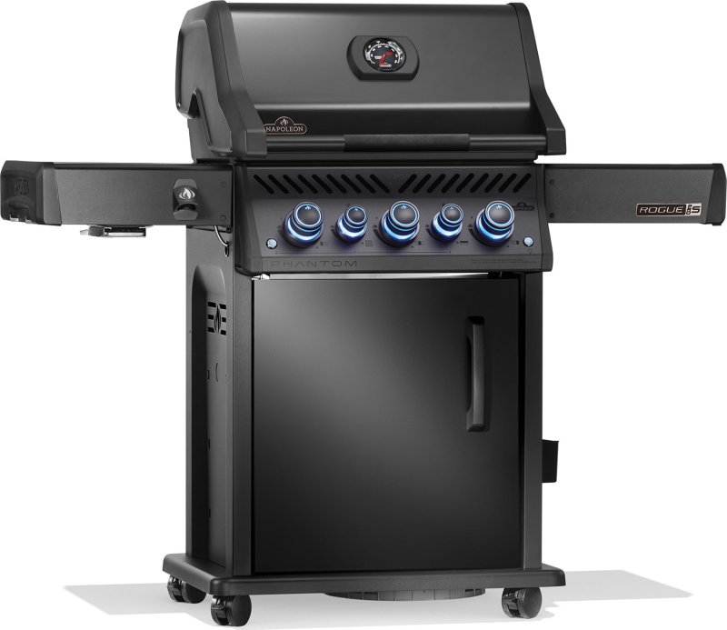 Napoleon Phantom Rogue PRO-S 425 Gasgrill - mit SIZZLE ZONE™ und Heckbrenner - mit Edelstahlrosten, Mattschwarz - NEU 2025