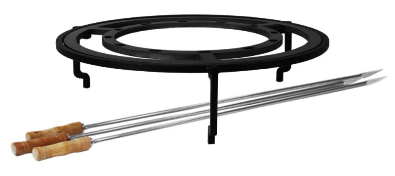 OFYR Brasilianisches Spießring Set für 100 cm Feuerplatten