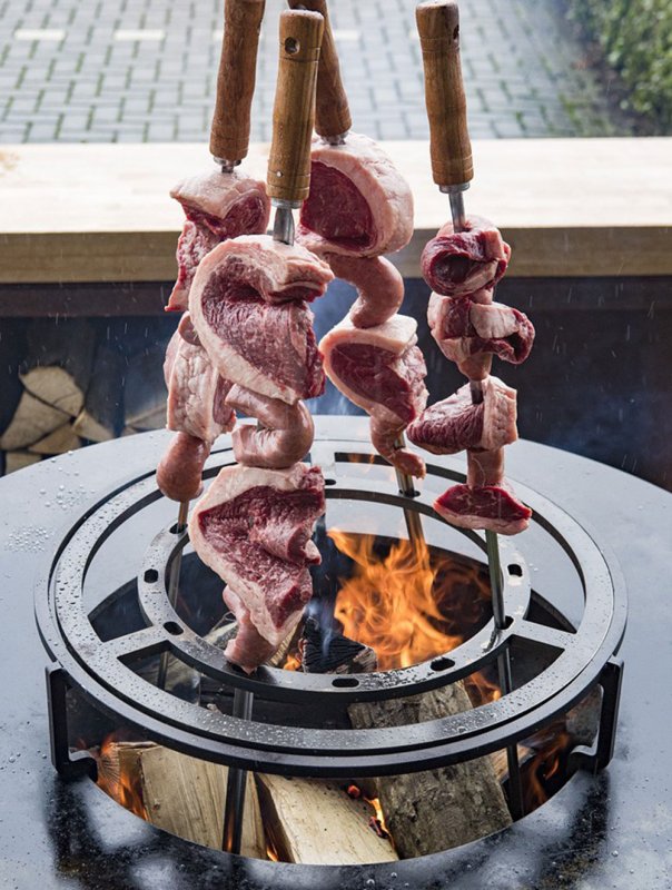 OFYR Brasilianischer Spießring für 100 cm Feuerplatten