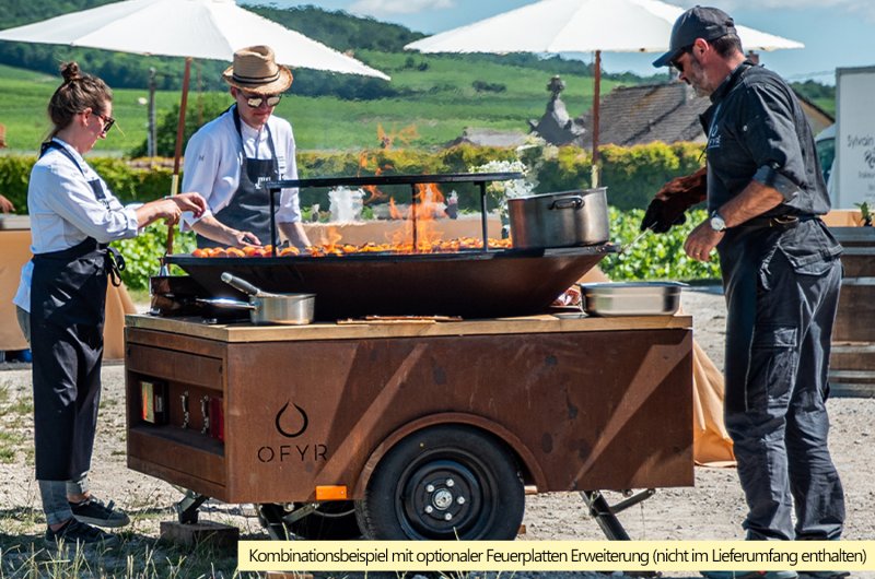 OFYR Grill Feuerplatte Trailer Corten