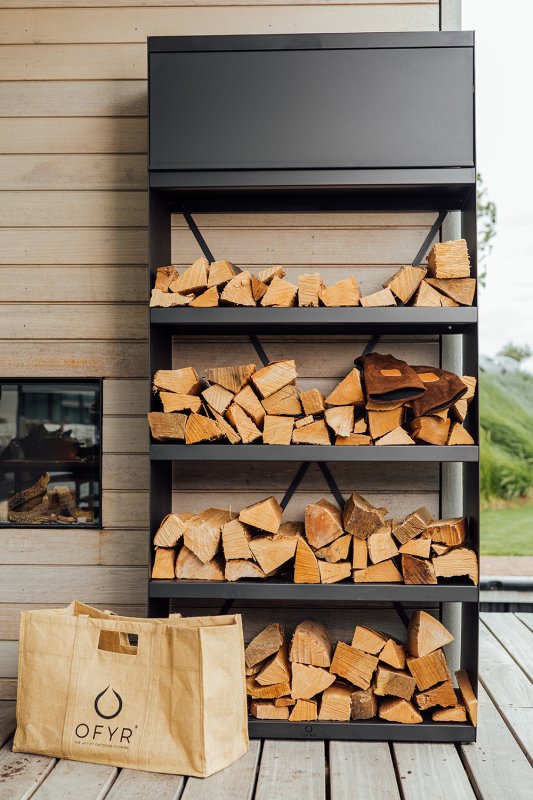 OFYR Wood Storage Black 100 - XL Holzlagerregal