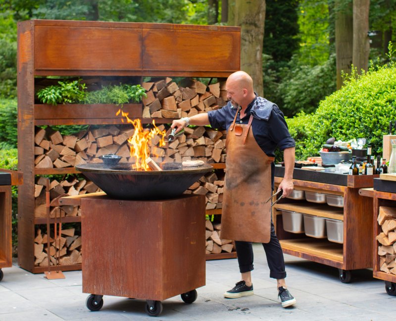 OFYR Wood Storage Corten 200 - XXL Holzlagerregal