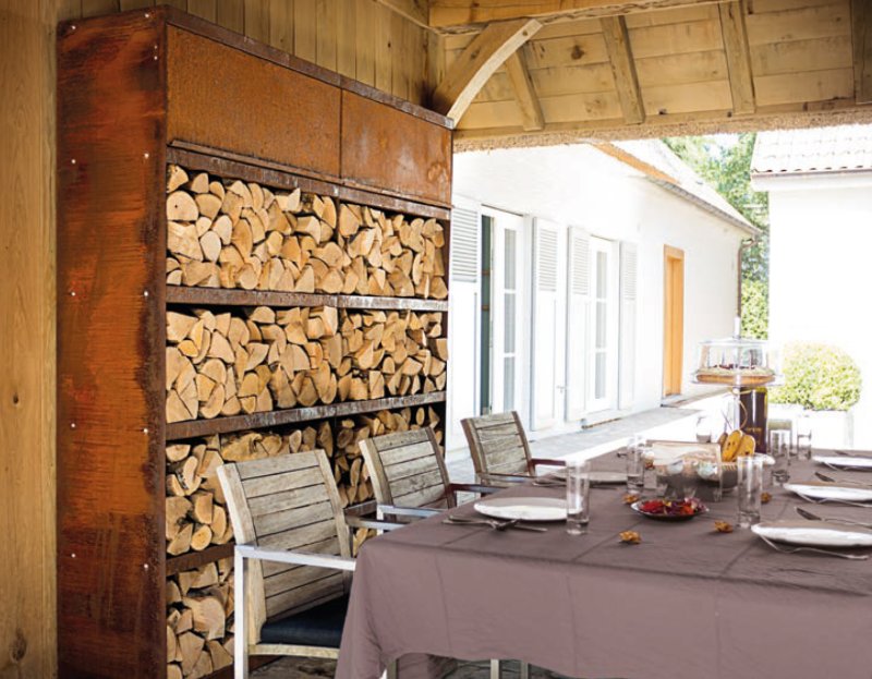 OFYR Wood Storage Corten 200 - XXL Holzlagerregal