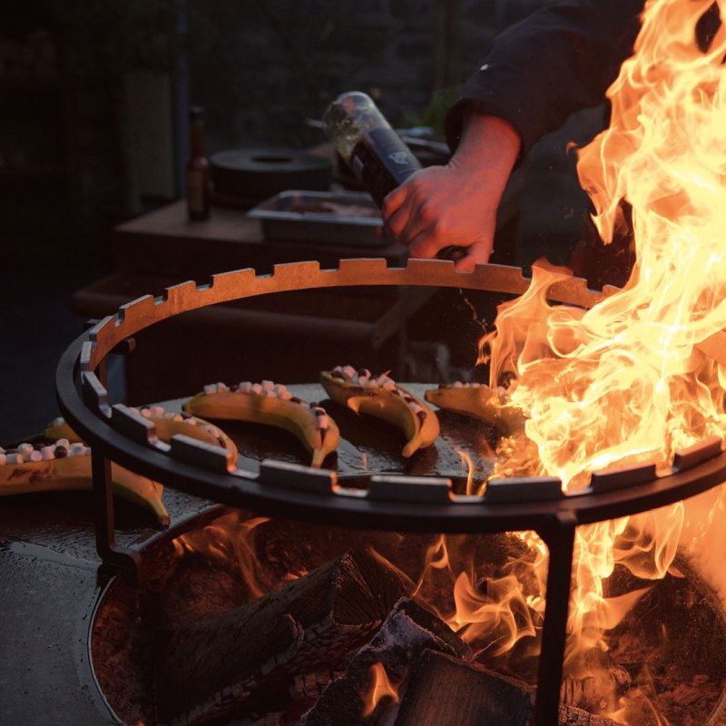 OFYR Horizontales Spießring Set für 100 cm Feuerplatten