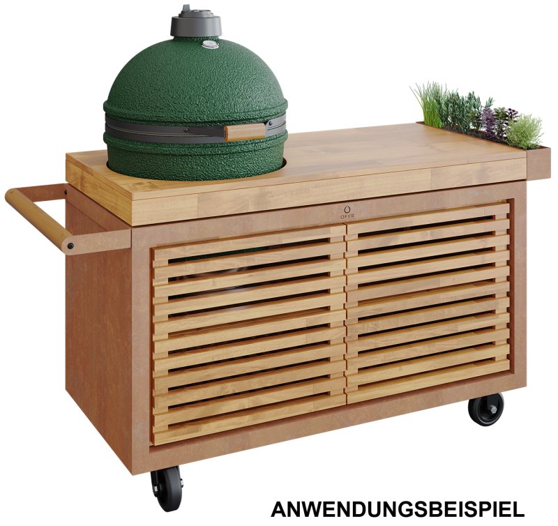 OFYR Storage Insert PRO Large mit 2 Türen - Teakholz Schrankeinsatz