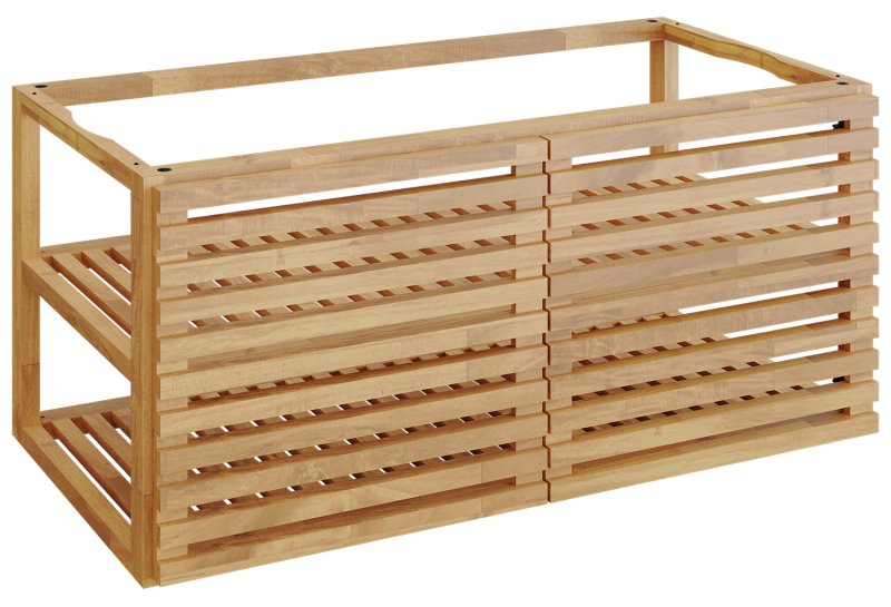 OFYR Storage Insert PRO Large mit 2 Türen - Teakholz Schrankeinsatz