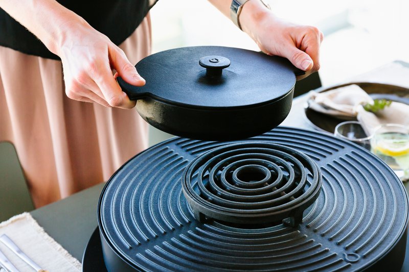 OFYR Gusseisen Auflauf Set für Tischgrill Tabl'O