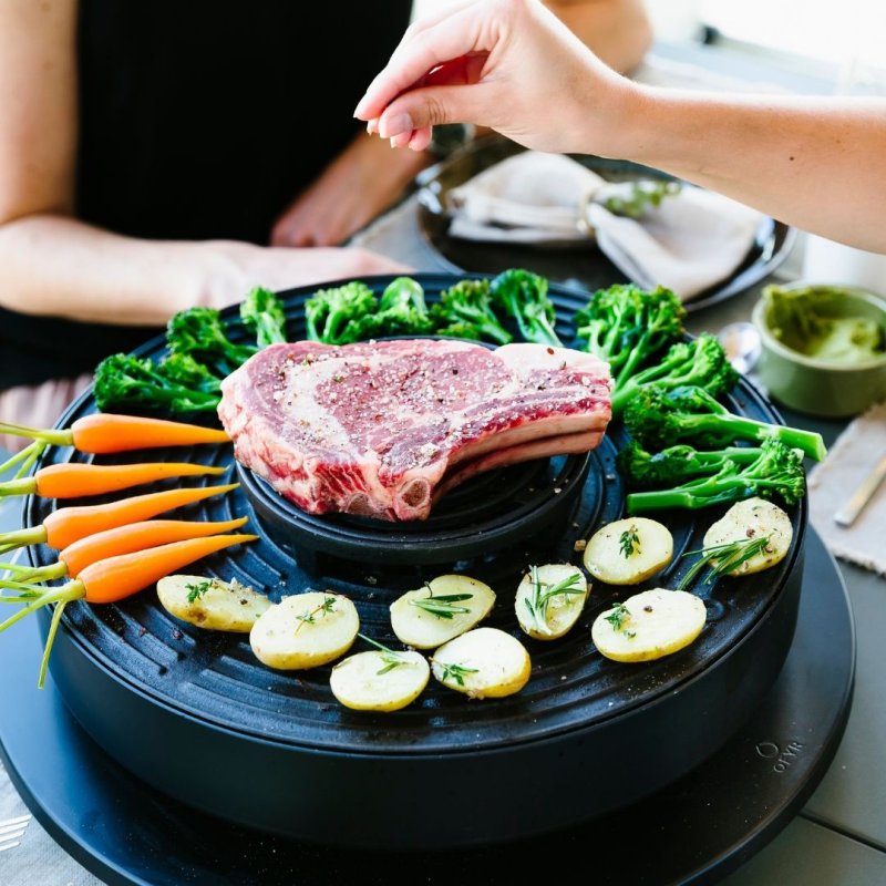 OFYR Gusseisen Auflauf Set für Tischgrill Tabl'O