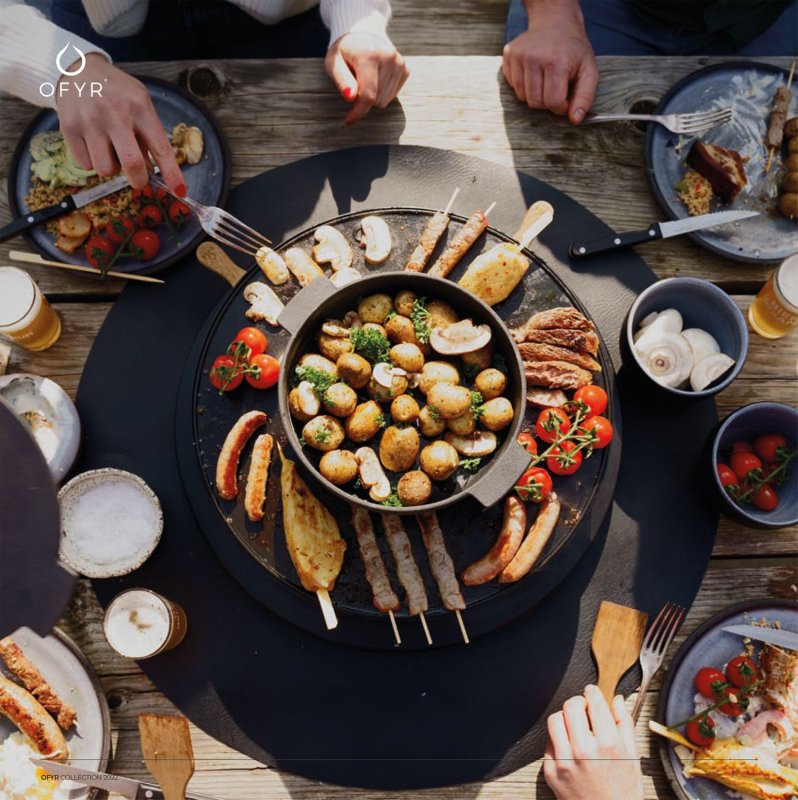 OFYR Grillunterlage / Tischset für Tischgrill Tabl'O