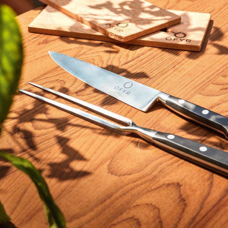 OFYR Tranchierset - Fleischgabel und Kochmesser