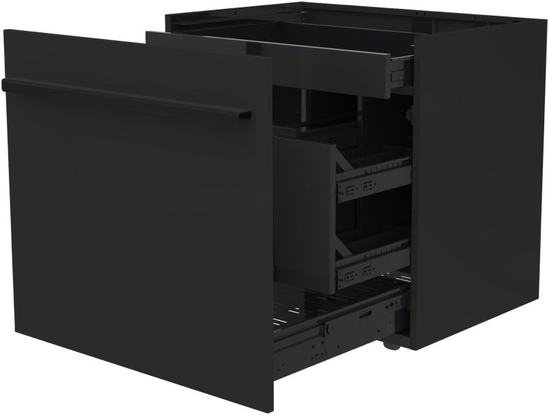 Outdoorchef QUBE Unterschrank Schubladenkopf - Black
