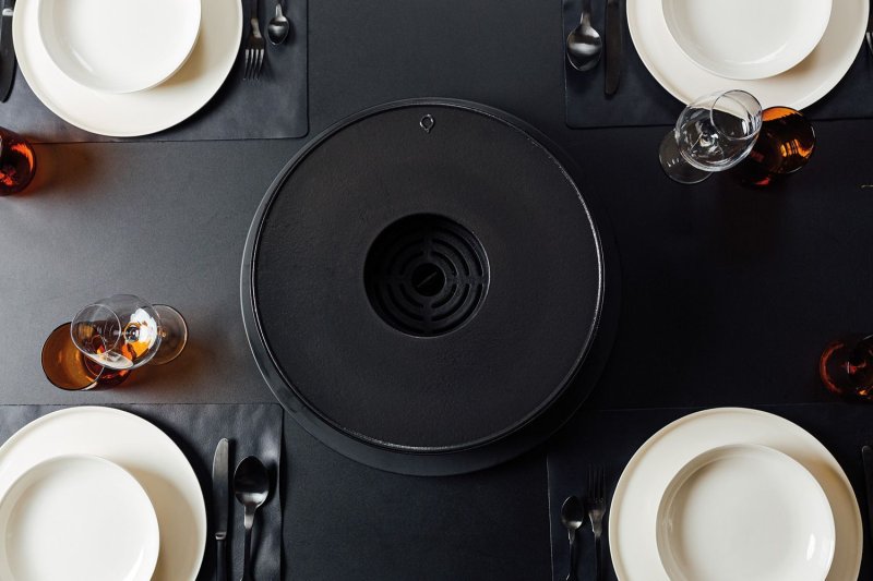 OFYR Tischgrill Tabl'O mit Gusseisen Grillplatte