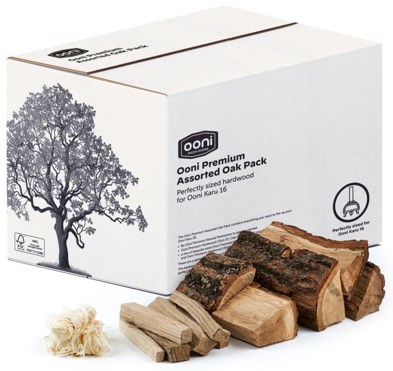 Ooni Paket mit Premium-Eichenhölzern für Ooni Karu 16 & Karu 2 Pro / 11 kg
