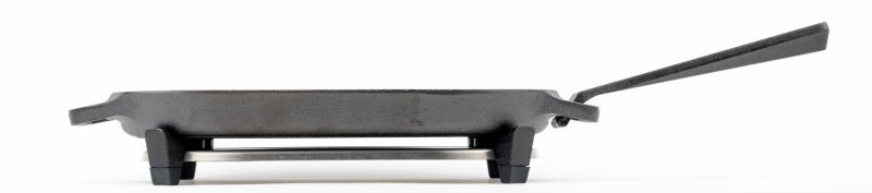 Ooni Grillpfanne aus Gusseisen - mit abnehmbarem Griff und Untersetzer