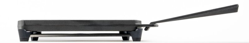 Ooni Grillpfanne aus Gusseisen, wendbar - mit abnehmbaren Griffen und Untersetzer