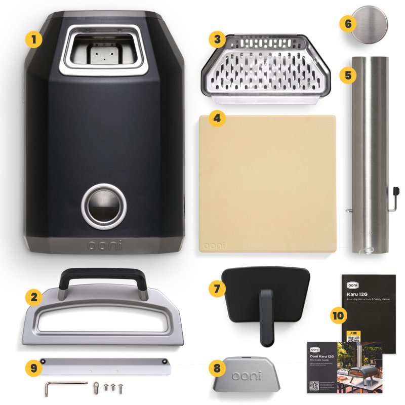 Ooni Pizzaofen Holz Karu 2 - Multi Fuel - mobiler Pizzaofen