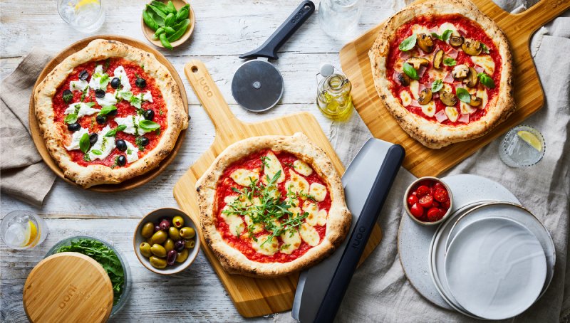 Ooni Pizzaschieber Bambus 16" und Servierbrett - 40 cm - für Karu / Koda 16 + Karu / Koda 2 Pro