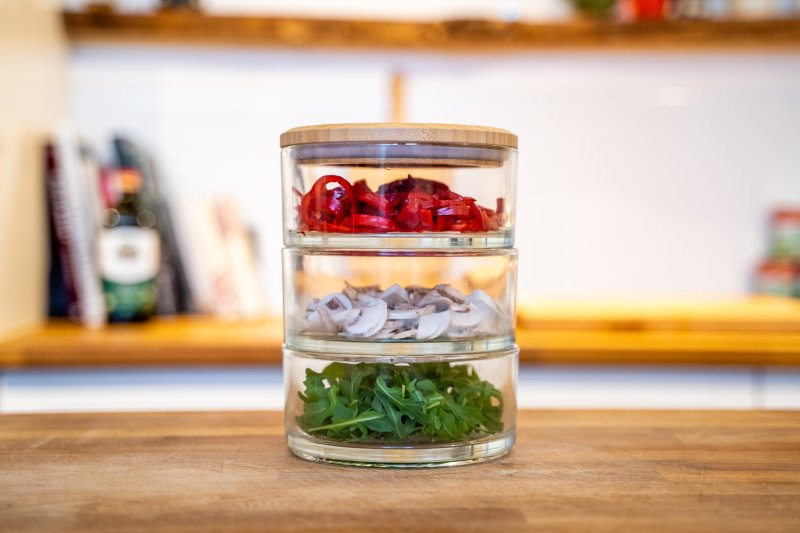 Ooni Stapelgefäß 3er Set - mit Silikondichtungen