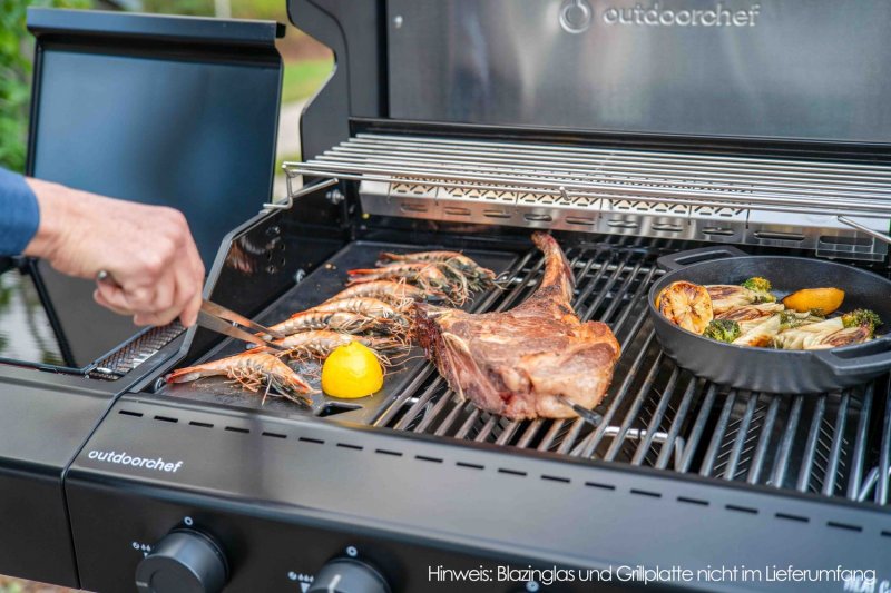 Outdoorchef Gasgrill - Grillstation HEAT C-435 RB mit Blazing Zone und Heckbrenner