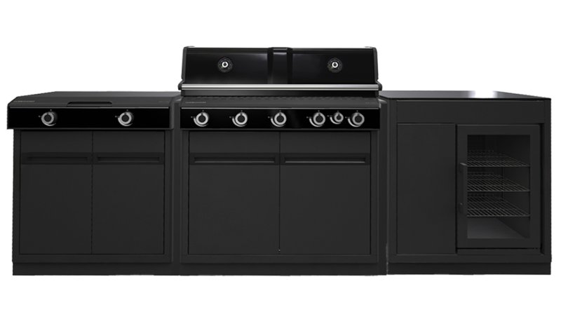 Outdoorchef HEAT Outdoor Küche 3-teilig: HEAT X-515 RB + HEAT X-245 K + Caso BBQ Cooler - inkl. Arbeitsplatte Granit