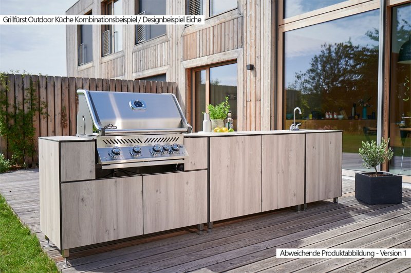Grillfürst Outdoor Küche Schrank Modul klein OKS66 Beton
