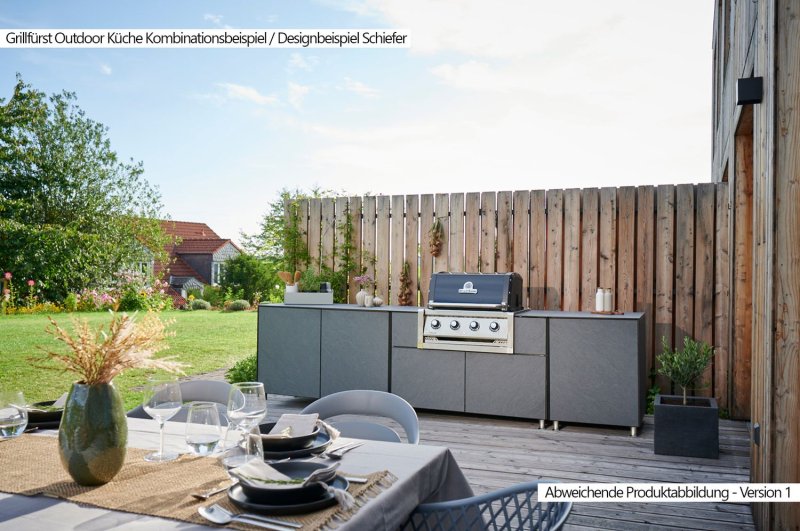 Grillfürst Outdoor Küche Schrank Modul klein OKS66 Beton