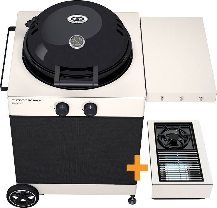 Outdoorchef Gas Kugelgrill Arosa 570 G Tex inkl. Blazing Zone + Cooking Zone
