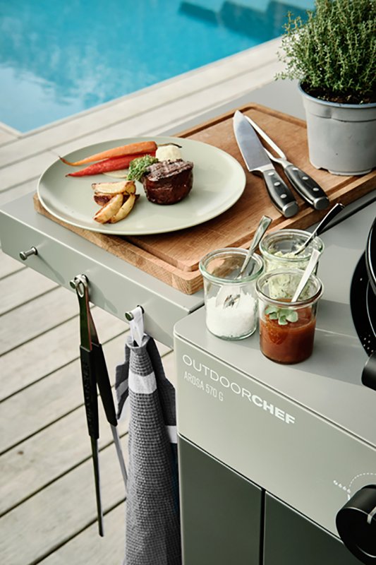 Outdoorchef Gas Kugelgrill Arosa 570 G Evo Grey Steel  - Retouren Grill