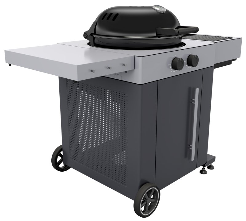 Outdoorchef Gas Kugelgrill Arosa 570 G Grey Steel EVO mit Blazing-/Cooking Zone