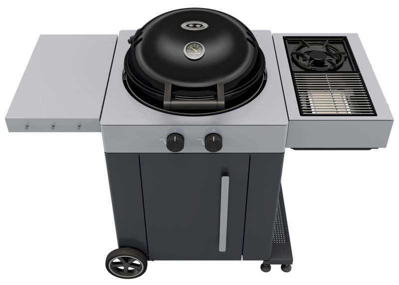 Outdoorchef Gas Kugelgrill Arosa 570 G Grey Steel EVO mit Blazing-/Cooking Zone
