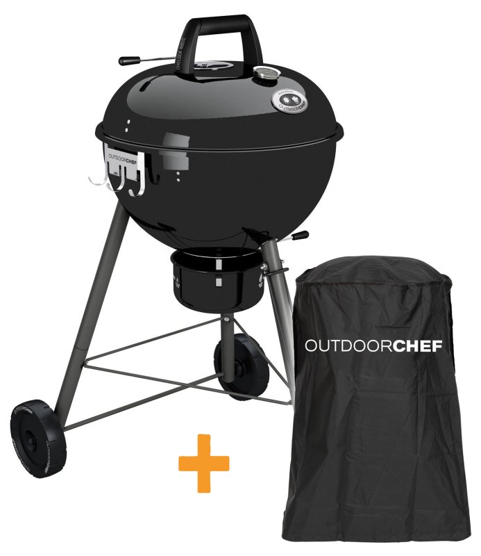 Outdoorchef Holzkohle Kugelgrill Chelsea 480 C schwarz - Holzkohlegrill - inkl. Abdeckhaube