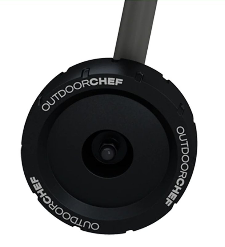 Outdoorchef Holzkohle Kugelgrill Chelsea 480 C schwarz - inkl. Outdoorchef Grillbuch: Das Einmaleins für den Holzkohlegrill + Grillbesteck Set 2tlg.