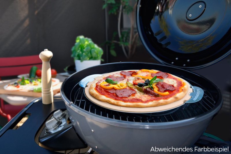 Outdoorchef Gas Kugelgrill City 420 G SE Black mit Tragetasche inkl. Outdoorchef Pizzastein