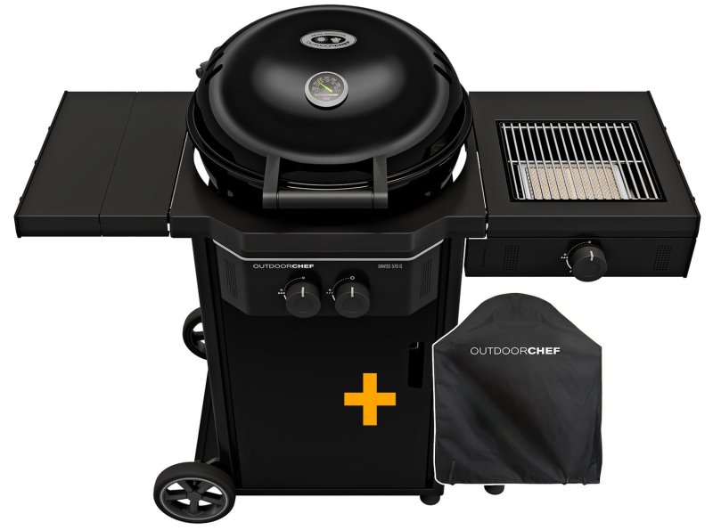 Outdoorchef Gas Kugelgrill Davos 570G Pro mit Blazing Zone (Infrarotbrenner) & Abdeckhaube