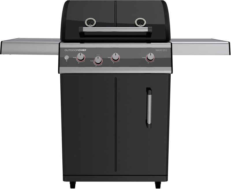 Outdoorchef Dualchef 325 G Gasgrill mit Seitenkocher + 900°C BLAZING ZONE Infrarotbrenner