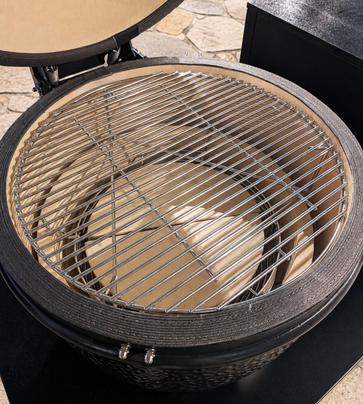 Outdoorchef HEAT Outdoor Küche XXL: QUBE X-415 RB + EGG 460 H + Caso BBQ Cooler + Spülenmodul - inkl. Arbeitsplatte Granit