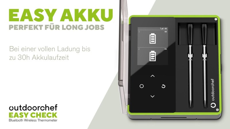 Outdoorchef Easy Check Thermometer Dual - Wireless Bluetooth Grillthermometer