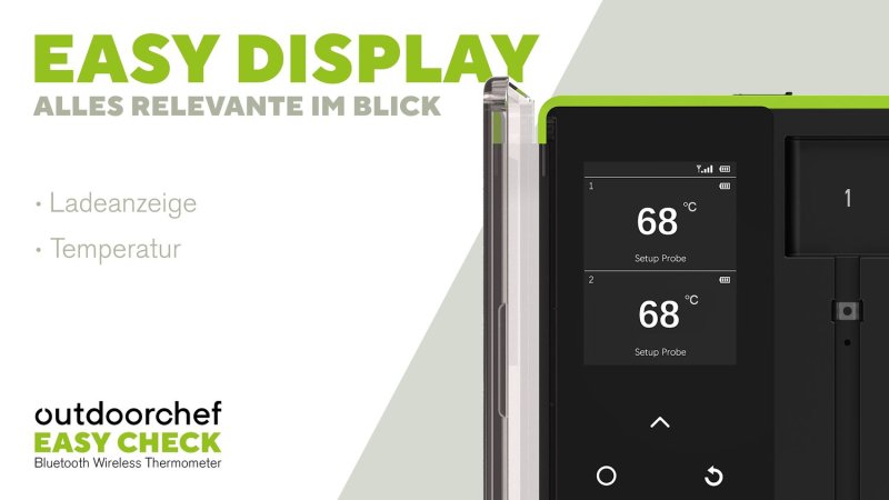 Outdoorchef Easy Check Thermometer Dual - Wireless Bluetooth Grillthermometer