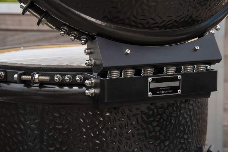 Outdoorchef HEAT Outdoor Küche 3-teilig: EGG 460 H + X-245 + Schubladenschrank schmal - mit Arbeitsplatte aus Granit