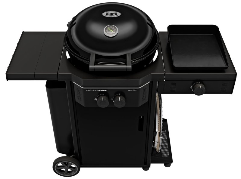Outdoorchef Gas Kugelgrill Davos 570 G Pro mit Blazing Zone (Infrarotbrenner) & 11kg Gasflaschen Kit