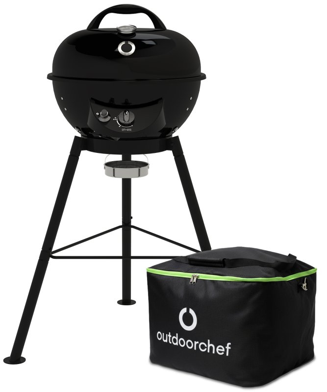 Outdoorchef Gas Kugelgrill City 420 G SE Black mit Tragetasche