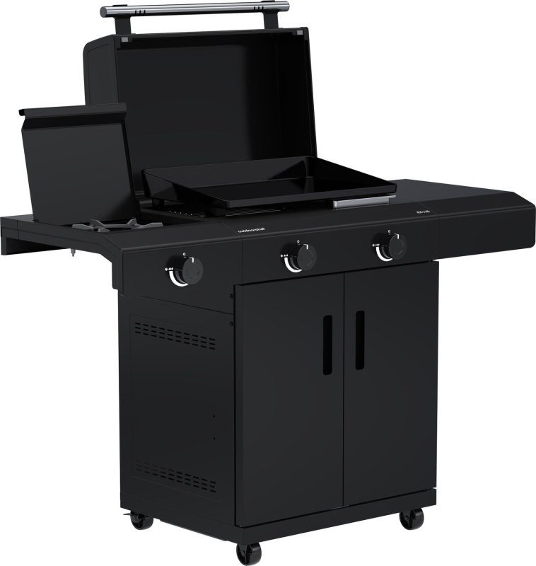 Outdoorchef Planchagrill HEAT C-265 - mit Doppel-Blazing-Zone, Cooking Zone, Gusseisen-Plancha und Blazinglas®
