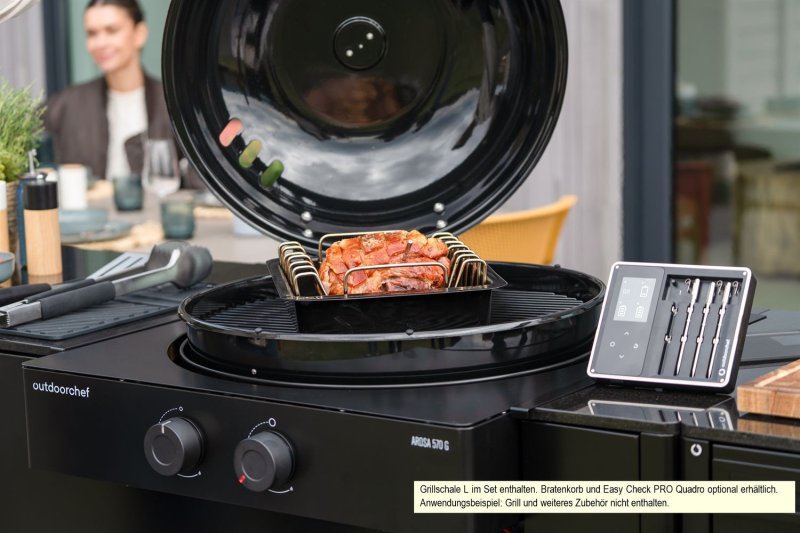Outdoorchef Grillkorb-Set mit Grillschalen - 5-teilig