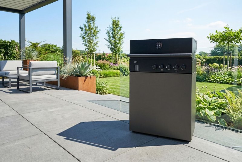 Outdoorchef QUBE X-415 RB Black - Grillfürst Edition - Stone Taupe