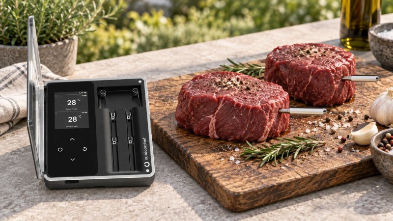 Outdoorchef Easy Check PRO Thermometer Dual - Wireless Bluetooth Grillthermometer - bis 700 °C