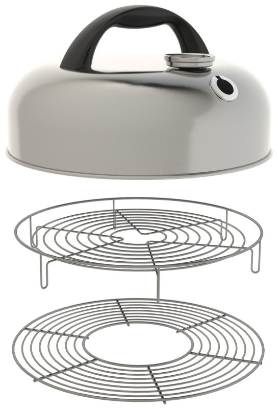 Outdoorchef Zubehörset City 320 C - Deckel mit Thermometer und 2 Grillroste